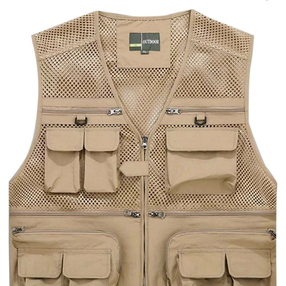 Flygos mens summer outdoor fishing/travel vest
